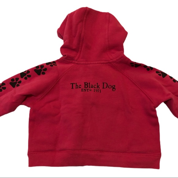 The Black Dog Girls Magenta Hoodie - Picture 6 of 7